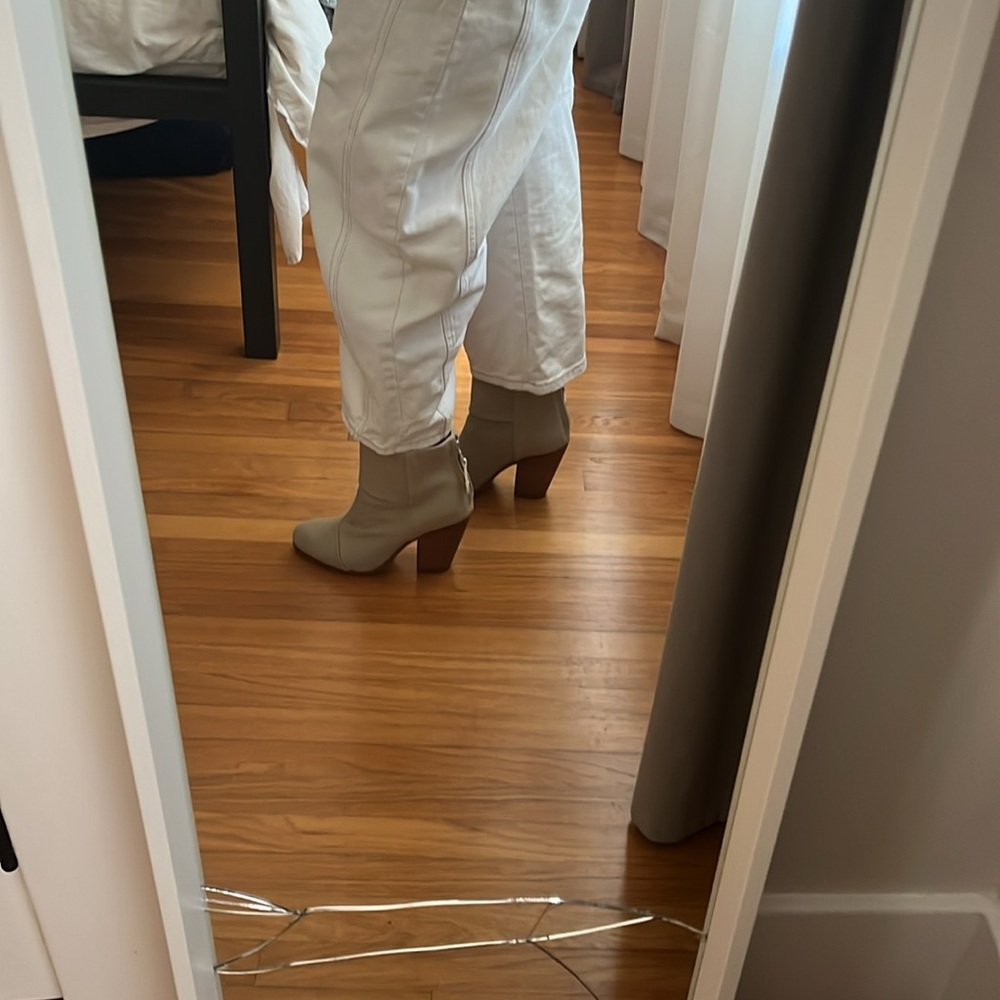 Rag & Bone Newbury Taupe Canvas And Leather Boots - image 7